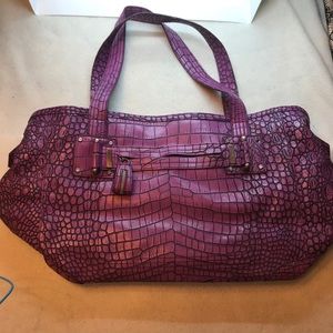 Jessica Simpson purple reptile purse